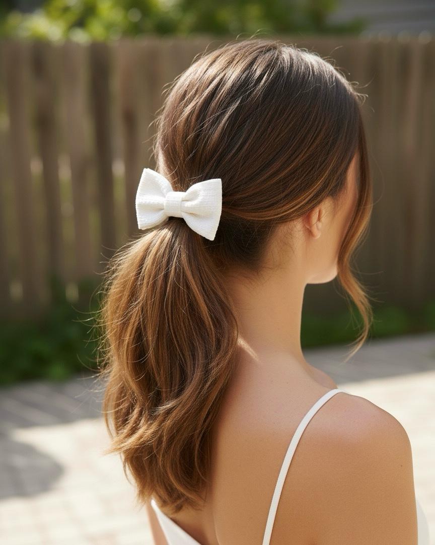 Amarrador de Cabelo com Laço, Elástico de Cabelo com laço